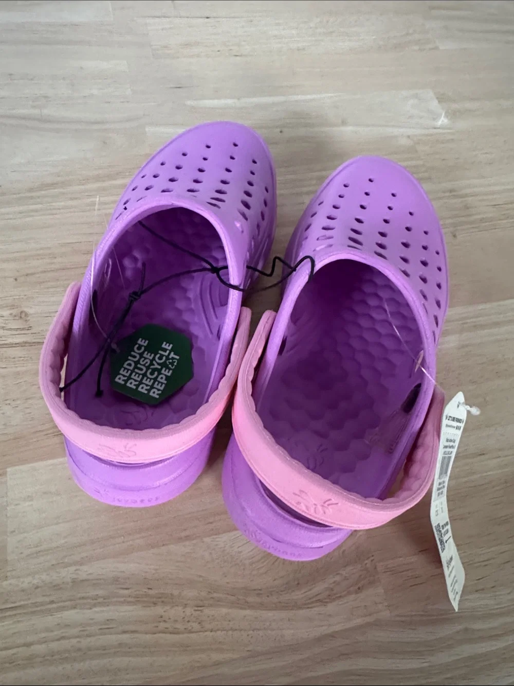 Joybees Kids' Lavender Purple Lightweight Clog Sandals NWT